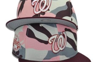 Washington Nationals Cherry District 59Fifty Fitted Hat by MLB x New Era