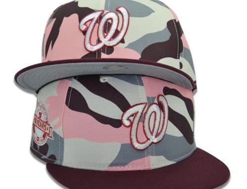 Washington Nationals Cherry District 59Fifty Fitted Hat by MLB x New Era