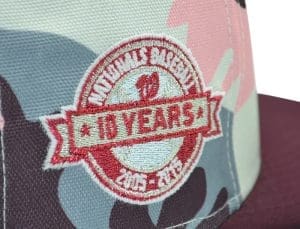 Washington Nationals Cherry District 59Fifty Fitted Hat by MLB x New Era Patch